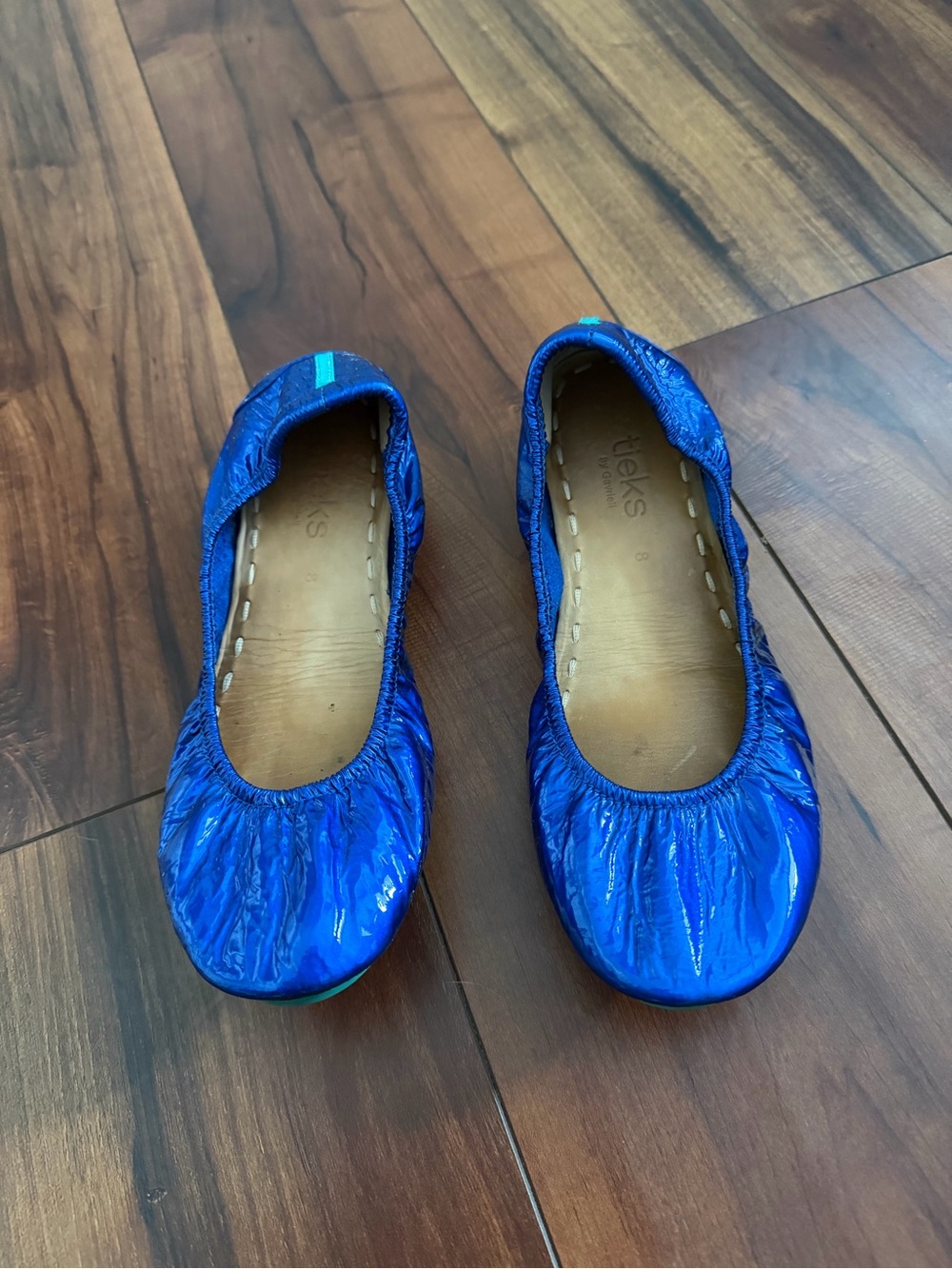 Tieks Electric Blue Patent Ballet Flats